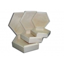Medinė dėžutė šešiakampė vidutinė 19x16,5x5 cm